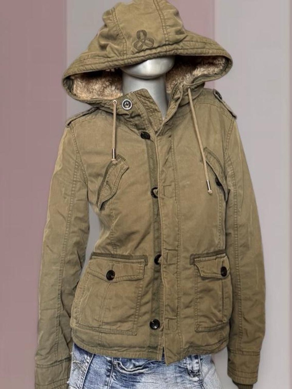 TNA Vintage Y2K Green Platoon Jacket